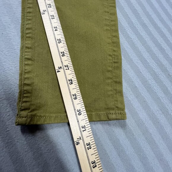 Pilcro and the Letterpress Jeans Womens 32 Olive Green Stet Straight Stretch - Picture 13 of 14